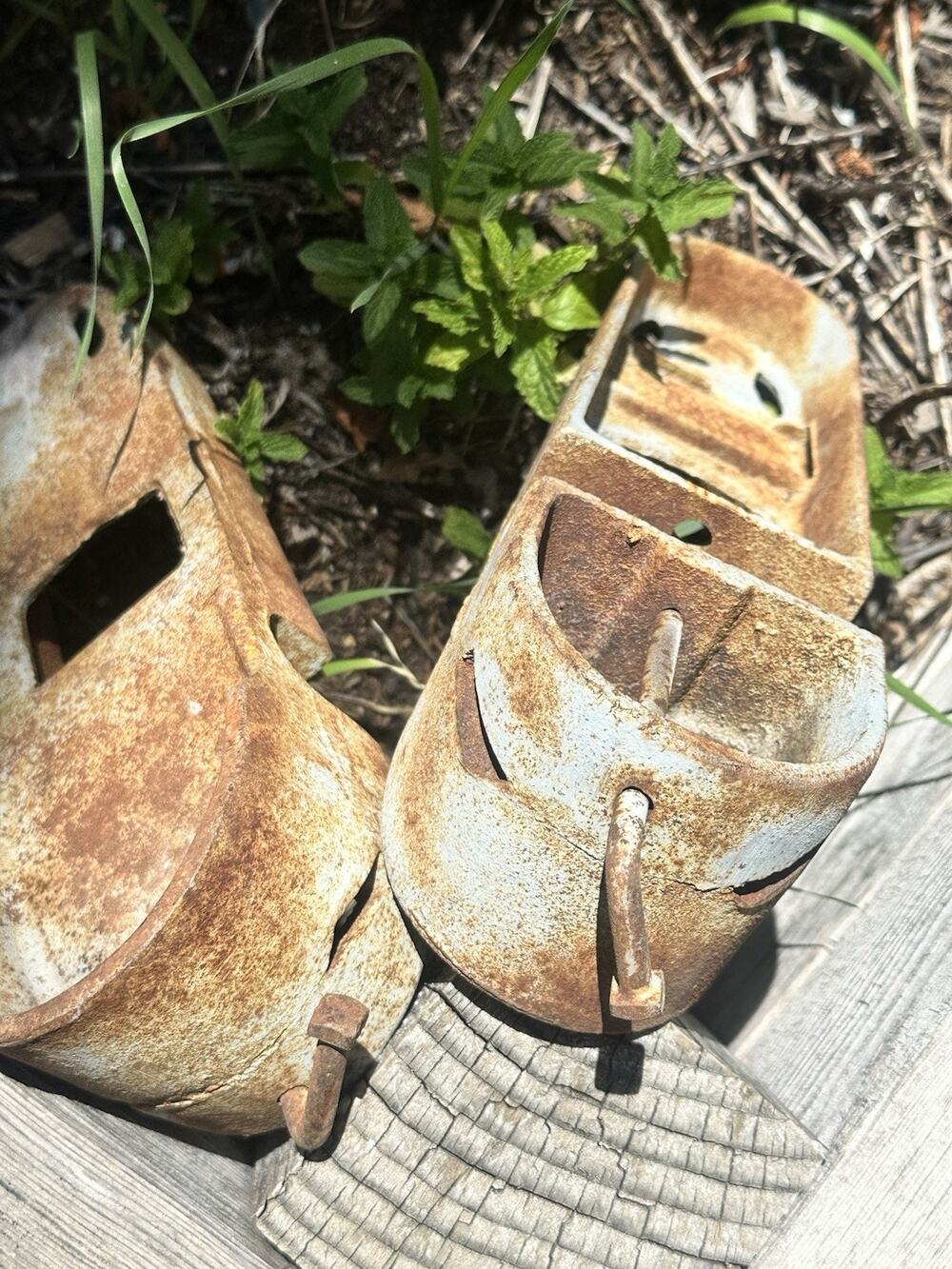 Antique Iron Bodybuilding Boots Weighted Strongman Fitness